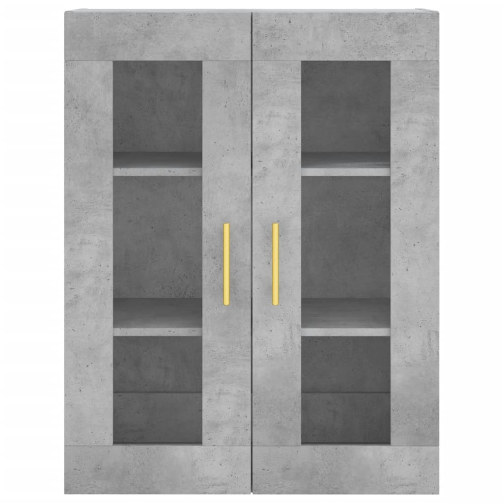 Veggskap Betonggrå 69,5x34x90 cm