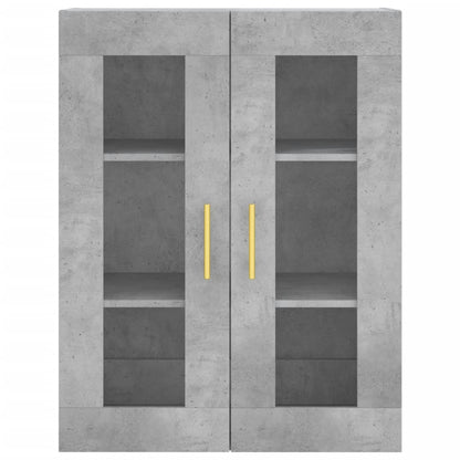 Veggskap Betonggrå 69,5x34x90 cm