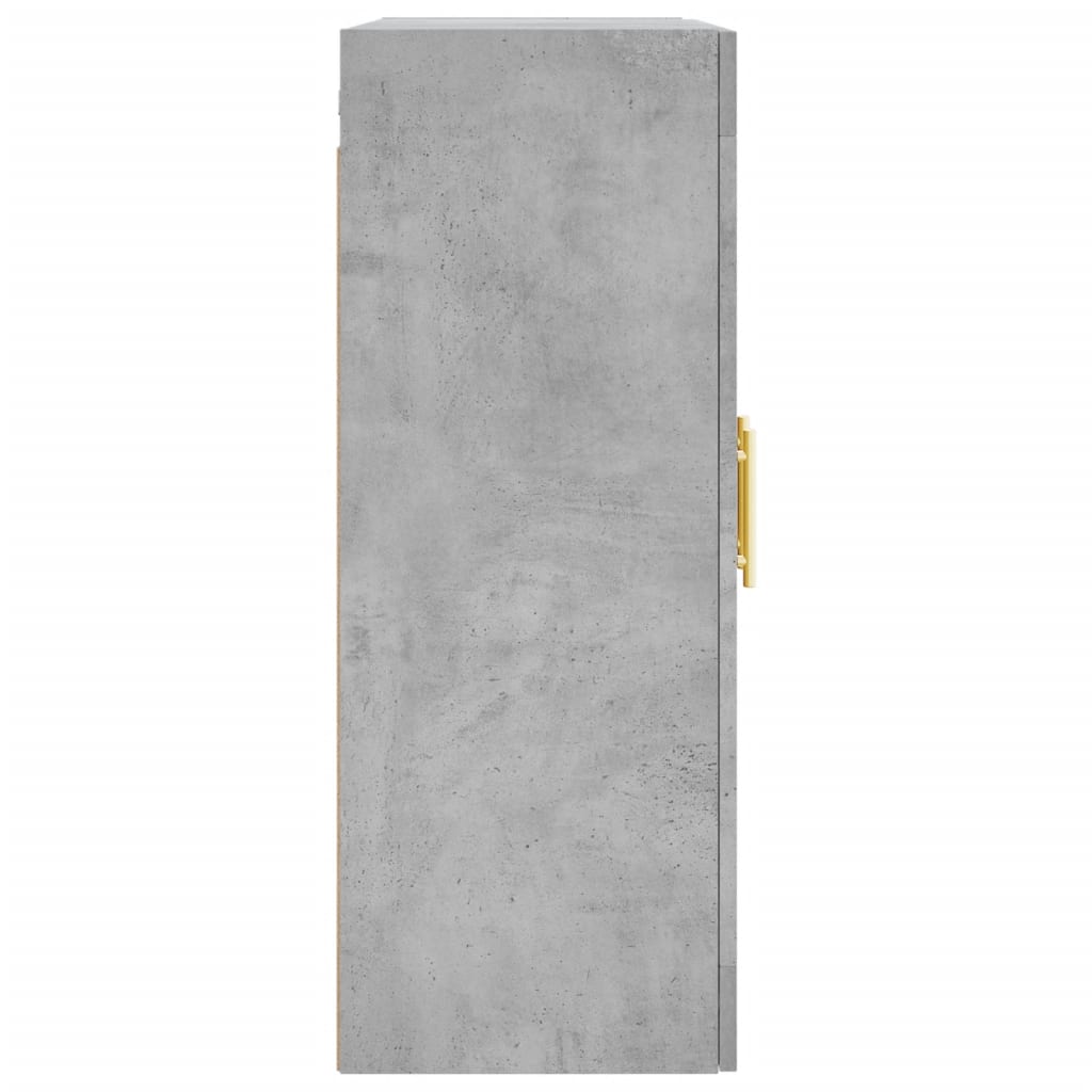 Veggskap Betonggrå 69,5x34x90 cm