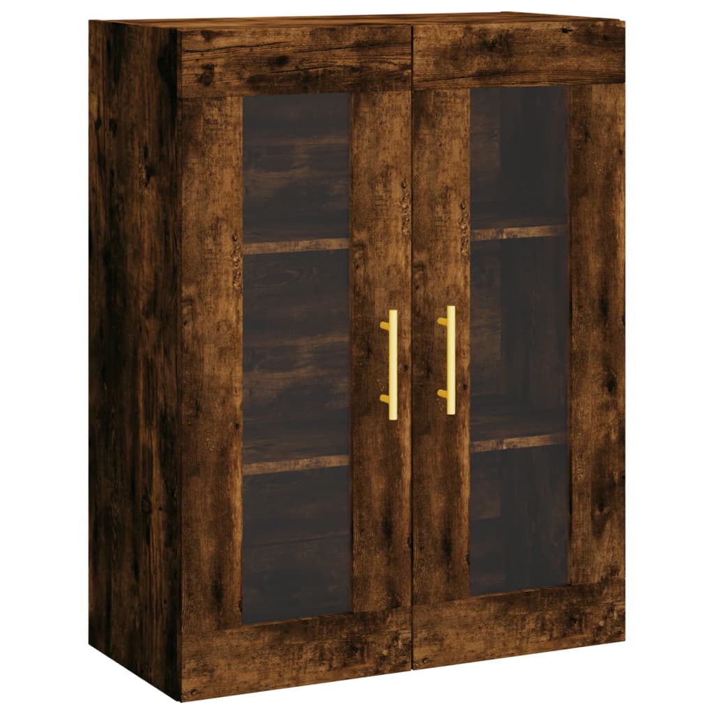 Veggskap Røkt Eik 69,5x34x90 cm