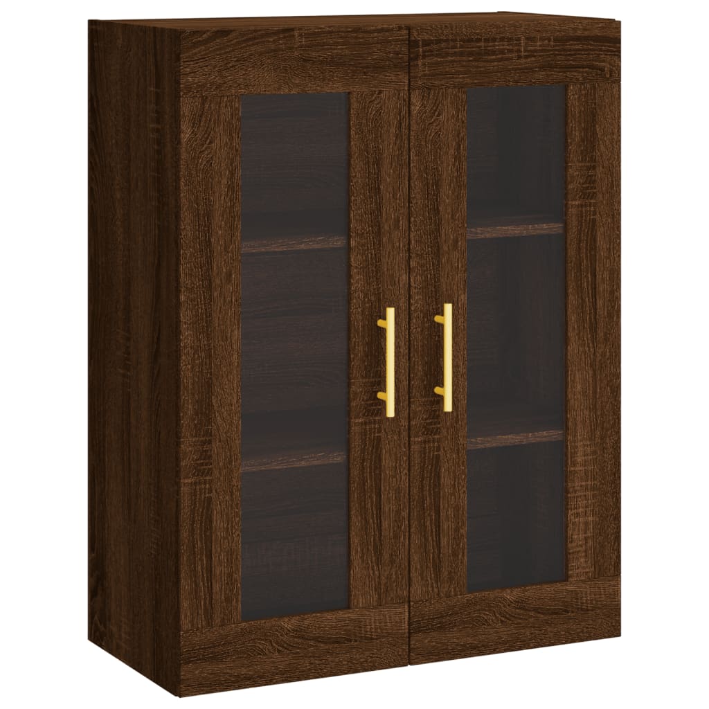 Veggskap Brun Eik 69,5x34x90 cm