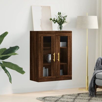 Veggskap Brun Eik 69,5x34x90 cm