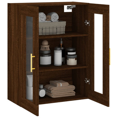 Veggskap Brun Eik 69,5x34x90 cm