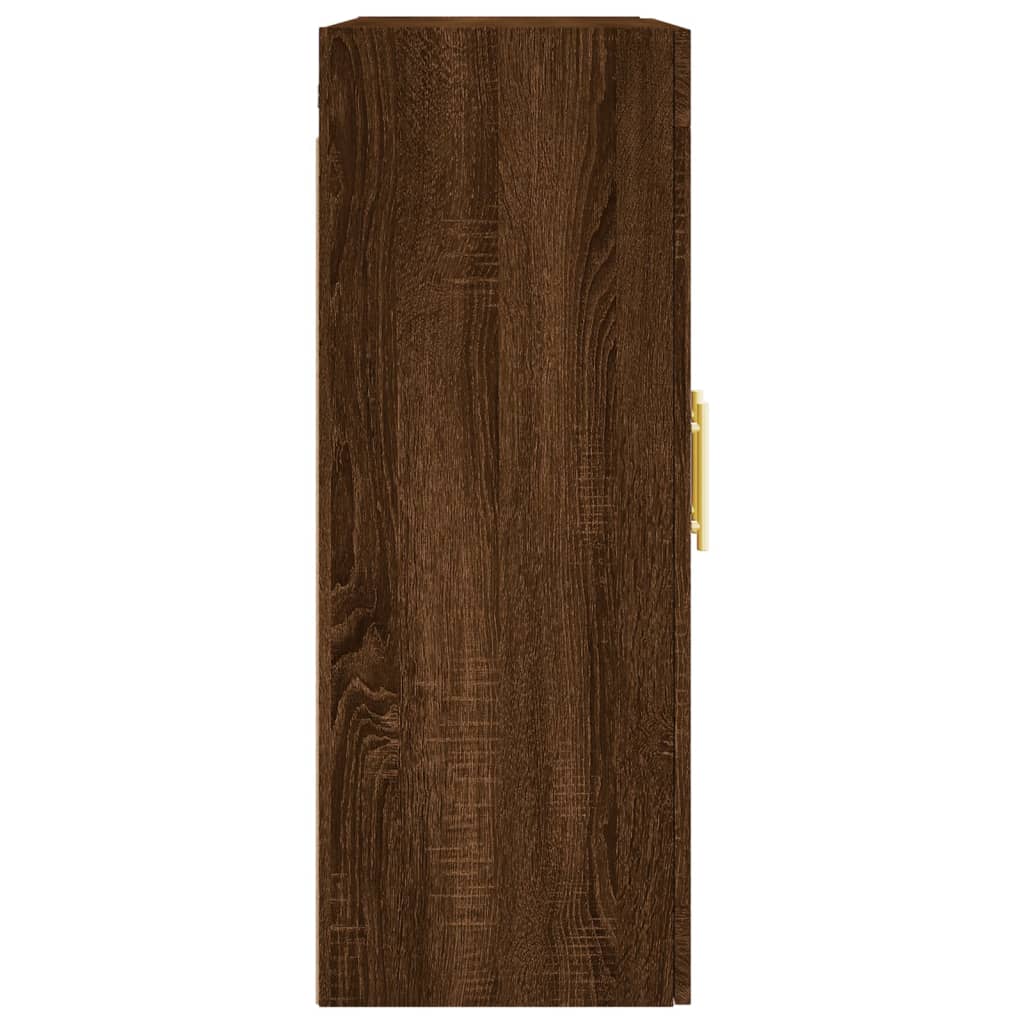 Veggskap Brun Eik 69,5x34x90 cm