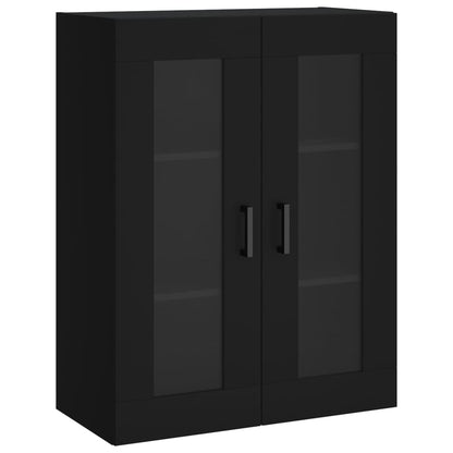 Veggskap Svart 69,5x34x90 cm