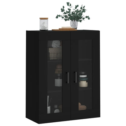 Veggskap Svart 69,5x34x90 cm