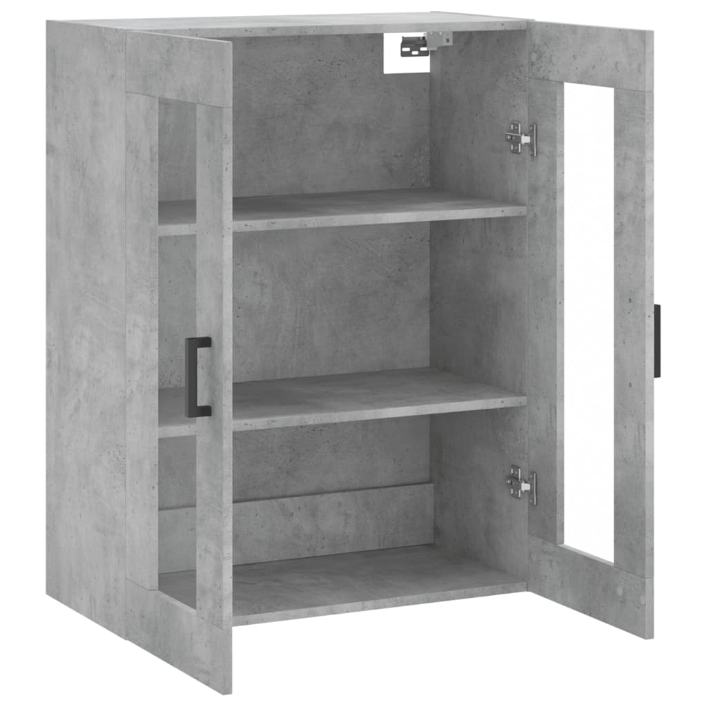 Veggskap Betonggrå 69,5x34x90 cm