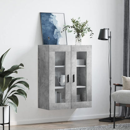 Veggskap Betonggrå 69,5x34x90 cm