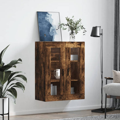 Veggskap Røkt Eik 69,5x34x90 cm