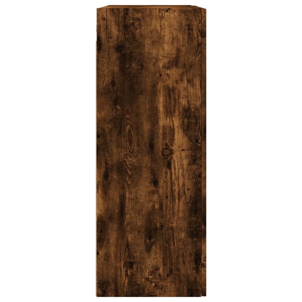 Veggskap Røkt Eik 69,5x34x90 cm