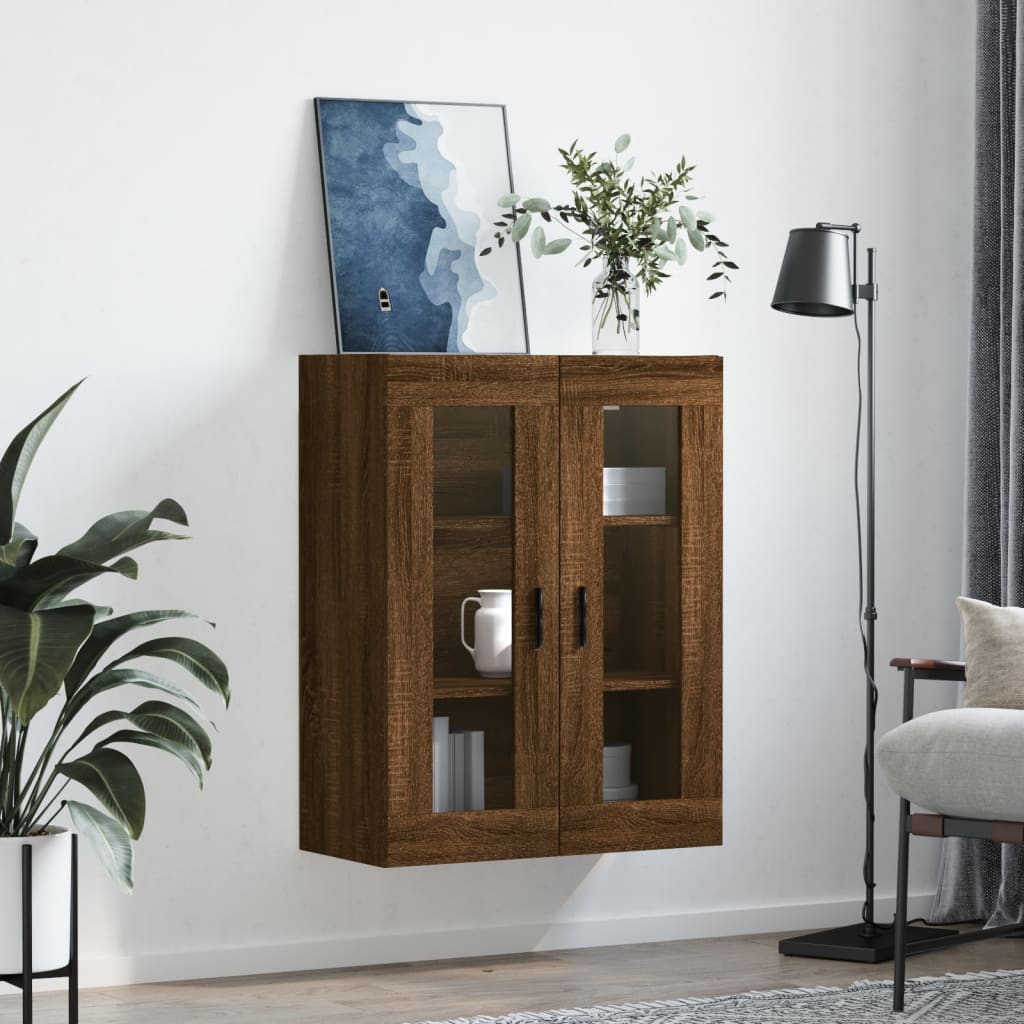 Veggskap Brun Eik 69,5x34x90 cm