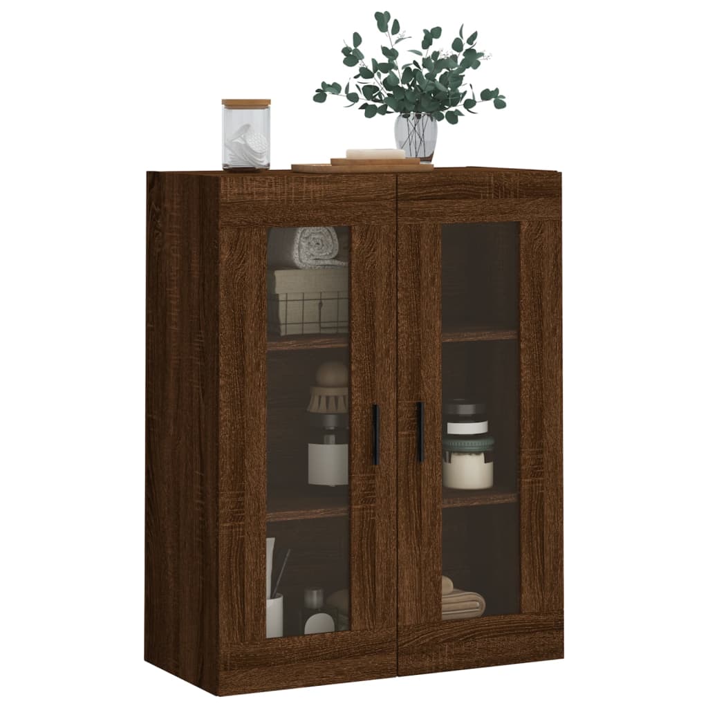 Veggskap Brun Eik 69,5x34x90 cm