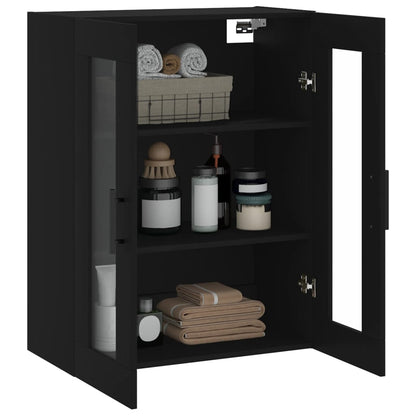 Veggskap Svart 69,5x34x90 cm