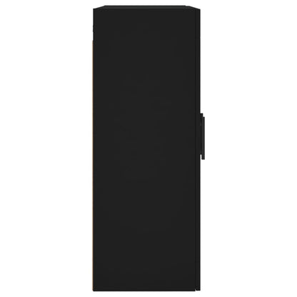Veggskap Svart 69,5x34x90 cm