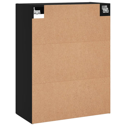 Veggskap Svart 69,5x34x90 cm