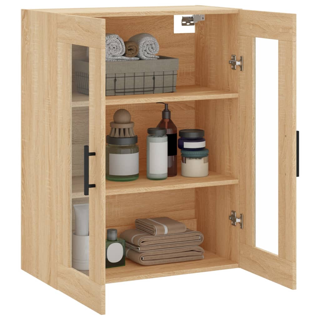 Veggskap Sonoma Eik 69,5x34x90 cm