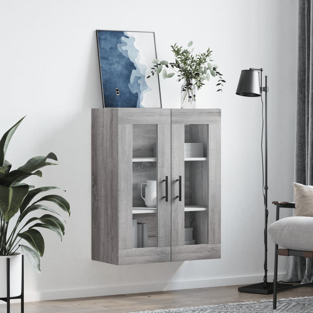 Veggskap Sonoma Grå 69,5x34x90 cm