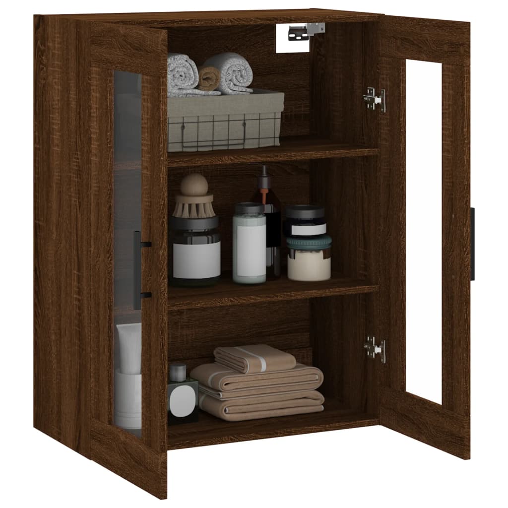 Veggskap Brun Eik 69,5x34x90 cm