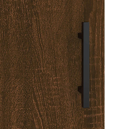 Veggskap Brun Eik 69,5x34x90 cm