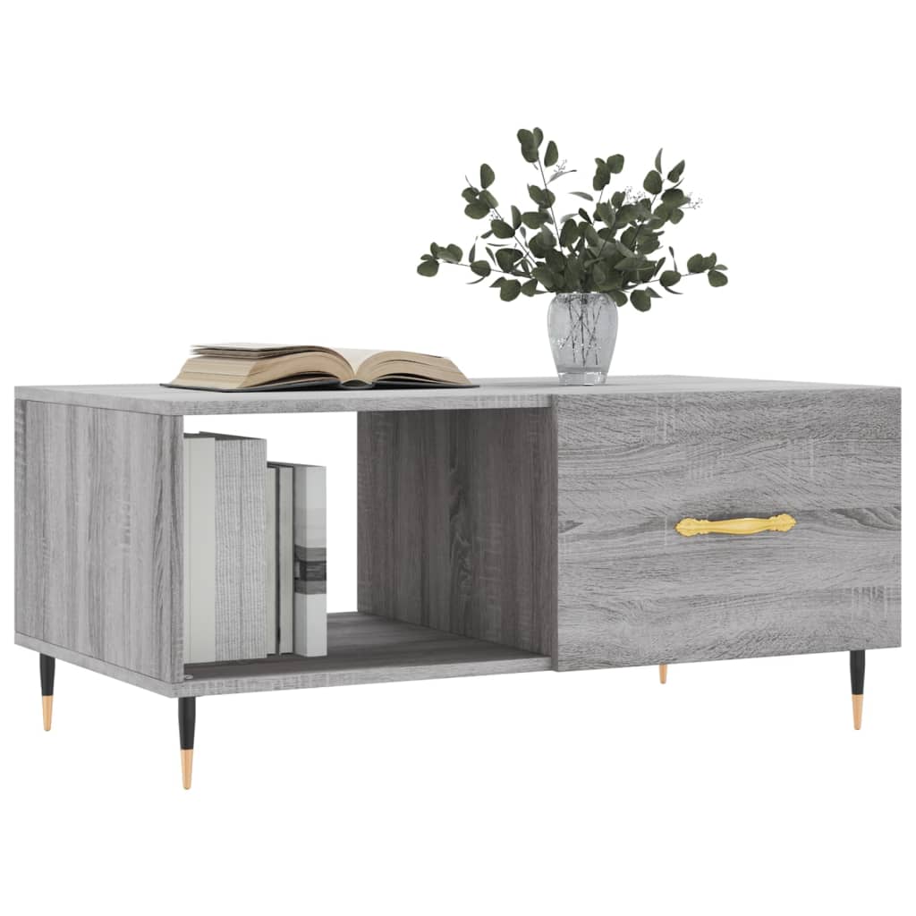 Salongbord Sofabord Sonoma Grå 90x50x40 cm
