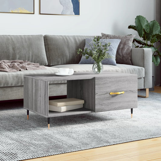 Salongbord Sofabord Sonoma Grå 90x50x40 cm