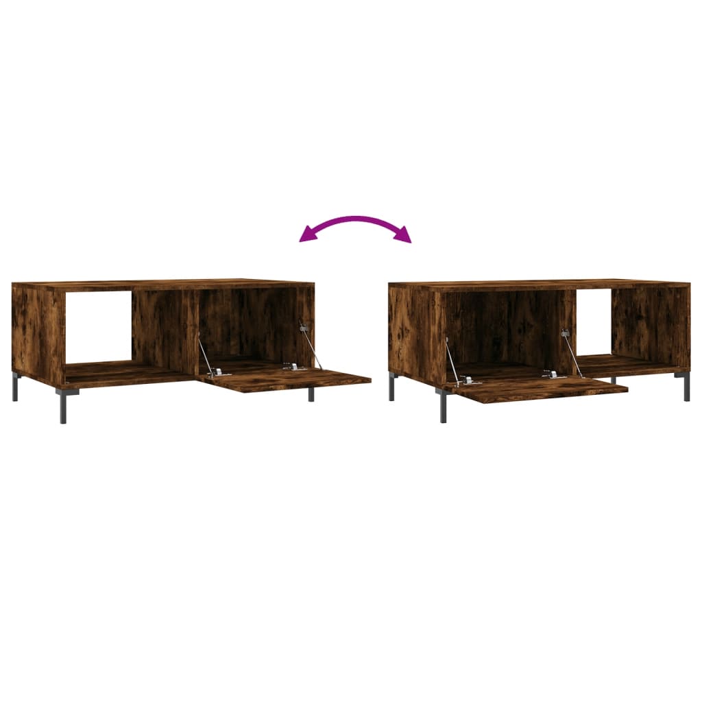 Salongbord Sofabord Røyk Eik 90x50x40 cm