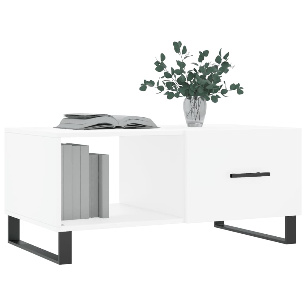 Salongbord Sofabord Hvit 90x50x40 cm