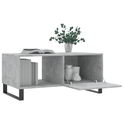 Salongbord Sofabord Betonggrå 90x50x40 cm