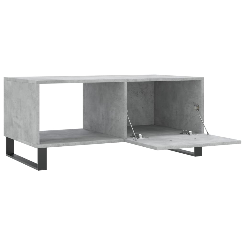 Salongbord Sofabord Betonggrå 90x50x40 cm