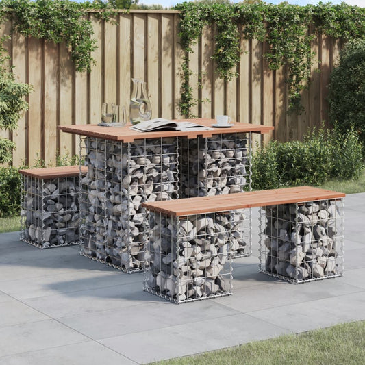 Hagebenk Metall gabiondesign 100x70x72 cm heltre douglasgran