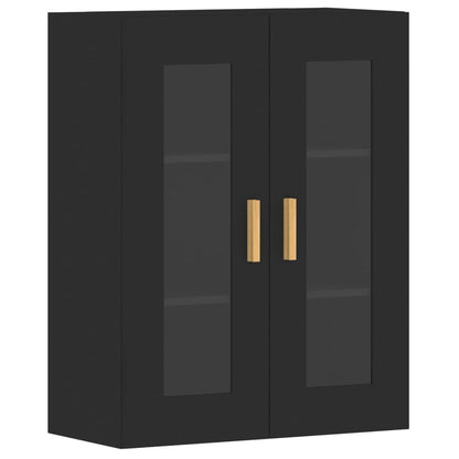 Veggskap Svart 2 stk