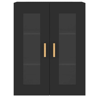 Veggskap Svart 2 stk