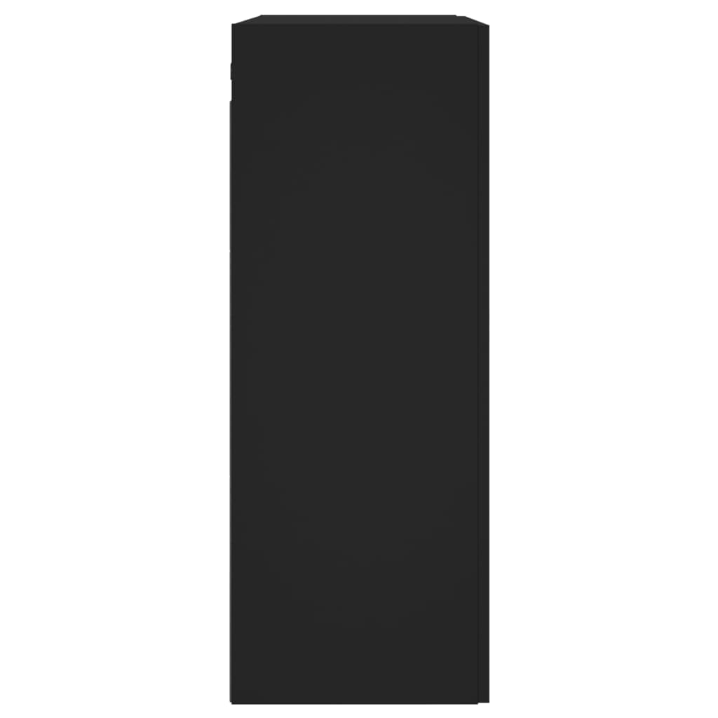 Veggskap Svart 2 stk