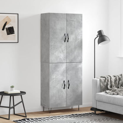 Skap Betonggrå 69,5x34x180 cm