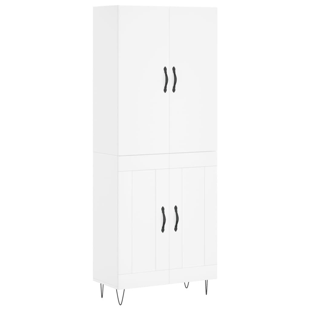 Skap Hvit 69,5x34x180 cm
