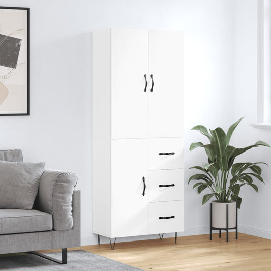Skap Hvit 69,5x34x180 cm
