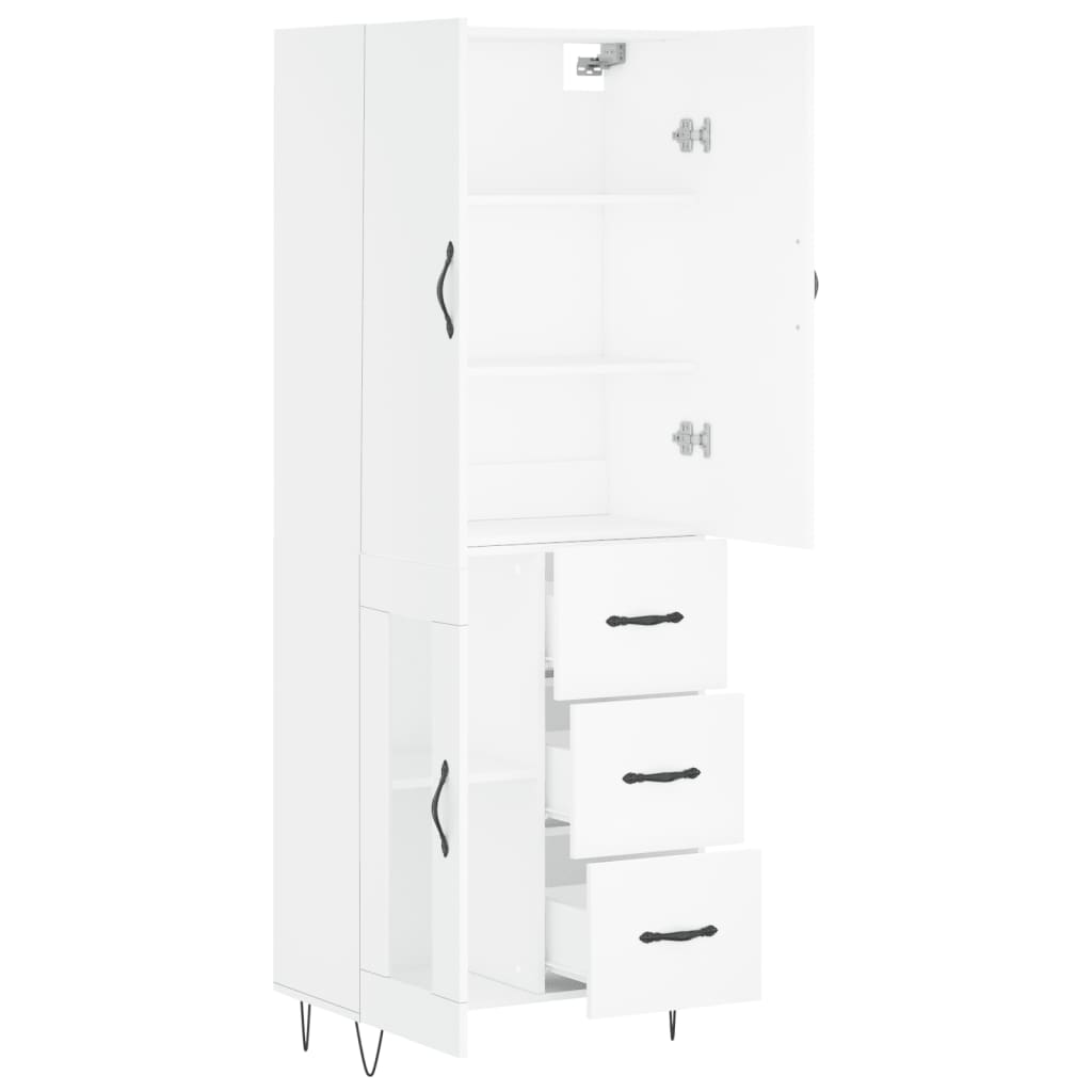 Skap Hvit 69,5x34x180 cm