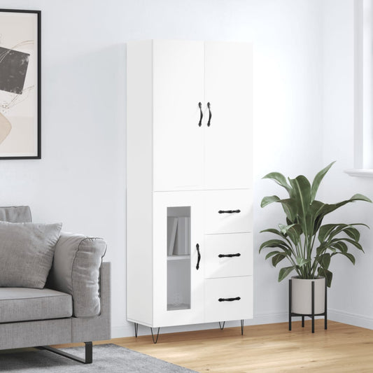 Skap Hvit 69,5x34x180 cm