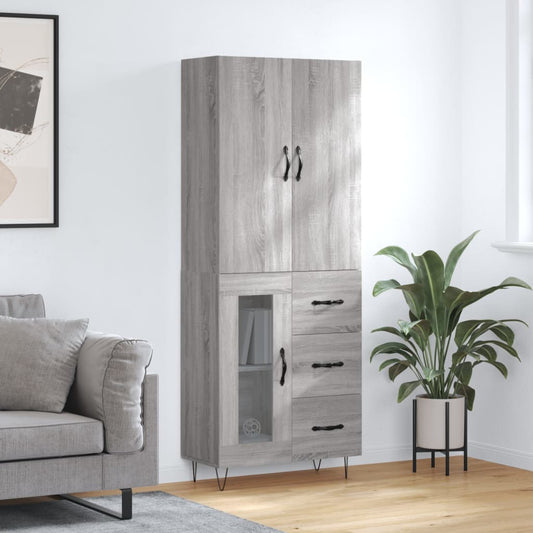 Skap Sonoma Grå 69,5x34x180 cm