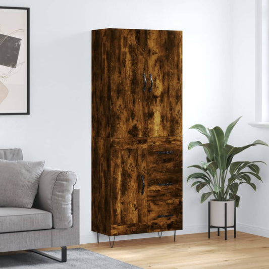 Skap Røkt Eik 69,5x34x180 cm
