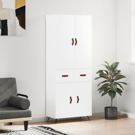 Skap Hvit 69,5x34x180 cm