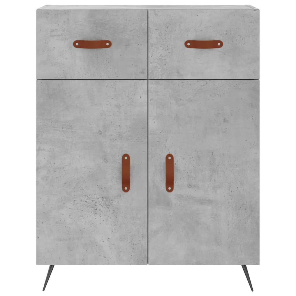 Skap Betonggrå 69,5x34x180 cm