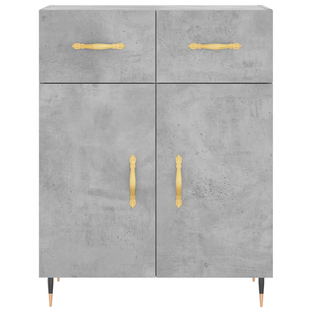 Skap Betonggrå 69,5x34x180 cm