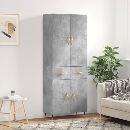 Skap Betonggrå 69,5x34x180 cm