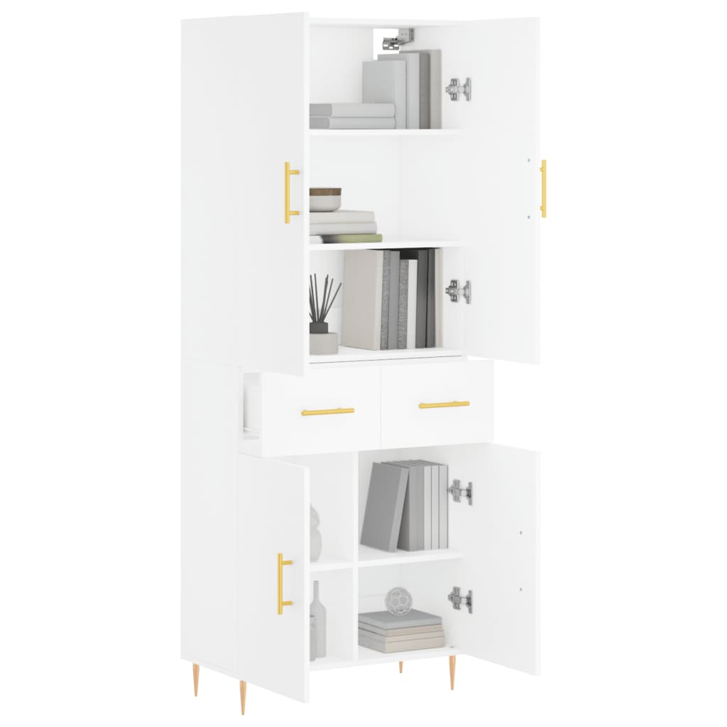 Skap Hvit 69,5x34x180 cm