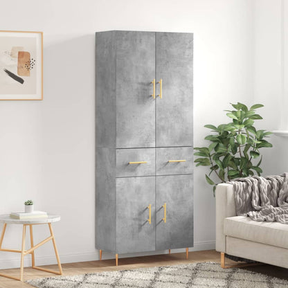 Skap Betonggrå 69,5x34x180 cm