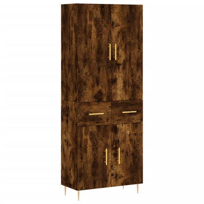 Skap Røkt Eik 69,5x34x180 cm