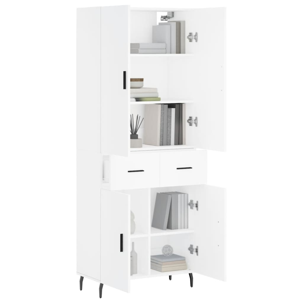 Skap Hvit 69,5x34x180 cm