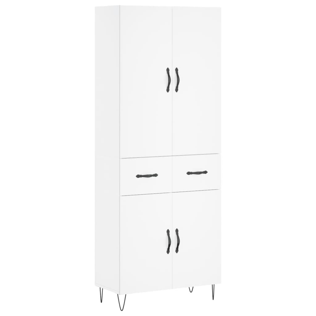 Skap Hvit 69,5x34x180 cm