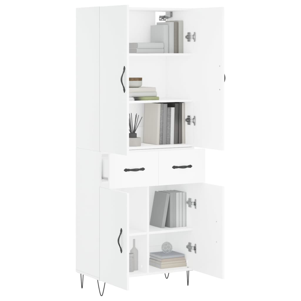 Skap Hvit 69,5x34x180 cm